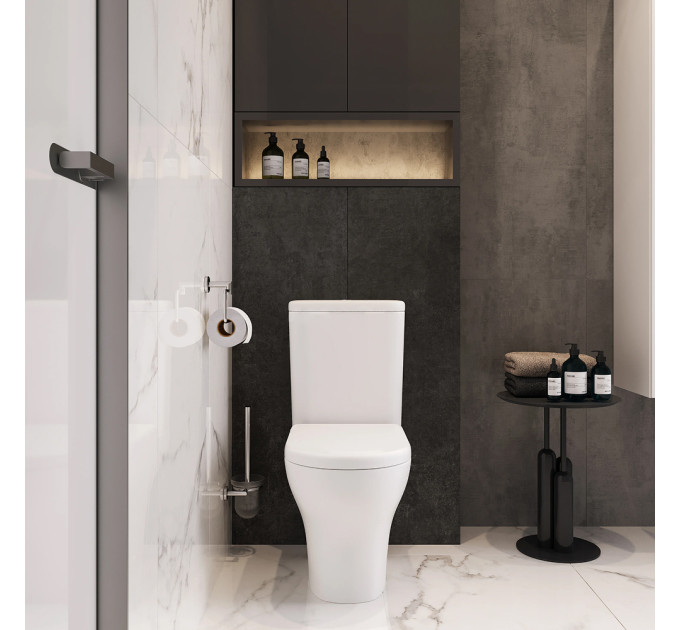 Унітаз підлоговий VitrA Zentrum Rim - Ex 88-9824B003-7216 з бачком та сидінням Soft Close
