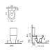 Унітаз підлоговий VitrA Zentrum Rim - Ex 88-9824B003-7216 з бачком та сидінням Soft Close