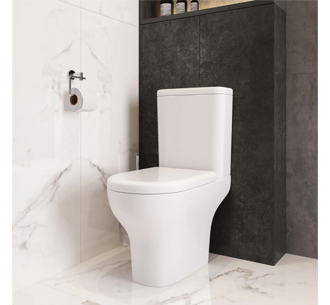 Унітаз підлоговий VitrA Zentrum Rim - Ex 88-9824B003-7216 з бачком та сидінням Soft Close