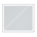 Дзеркало Aqua 80x70 88-Hra80s70-CWDd-mA з чорним профілем і Led підсвічуванням