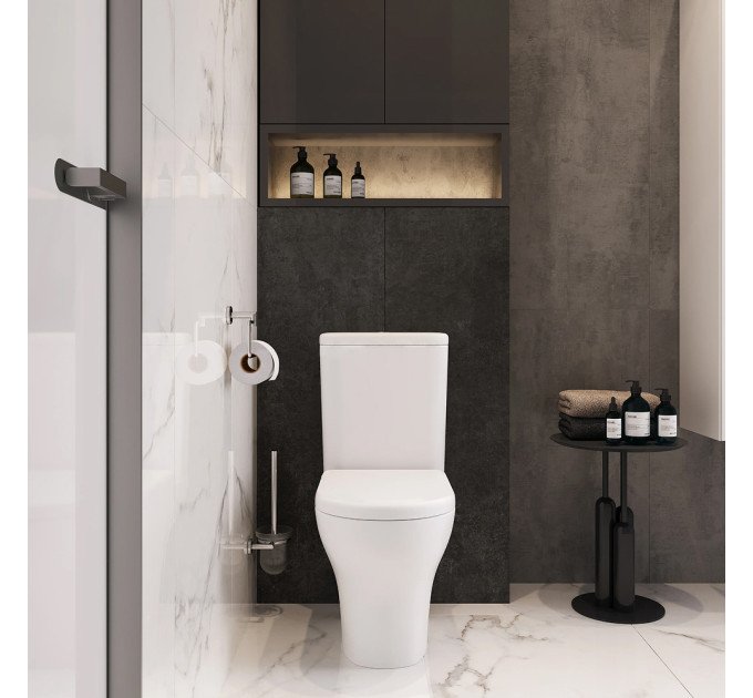 Унітаз підлоговий VitrA Zentrum Rim - Ex 88-9824B003-7216 з бачком та сидінням Soft Close