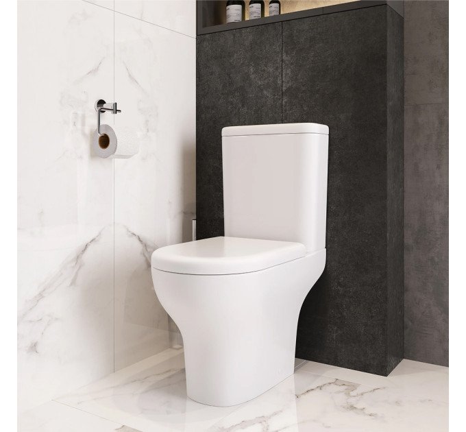 Унітаз підлоговий VitrA Zentrum Rim - Ex 88-9824B003-7216 з бачком та сидінням Soft Close