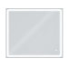 Дзеркало Aqua 80x70 88-Hra80s70-CWDd-mK з профілем матовий алюміній і Led підсвічуванням