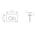Панель змиву VitrA Origin Flush Plate брашоване золото 88-740-2425