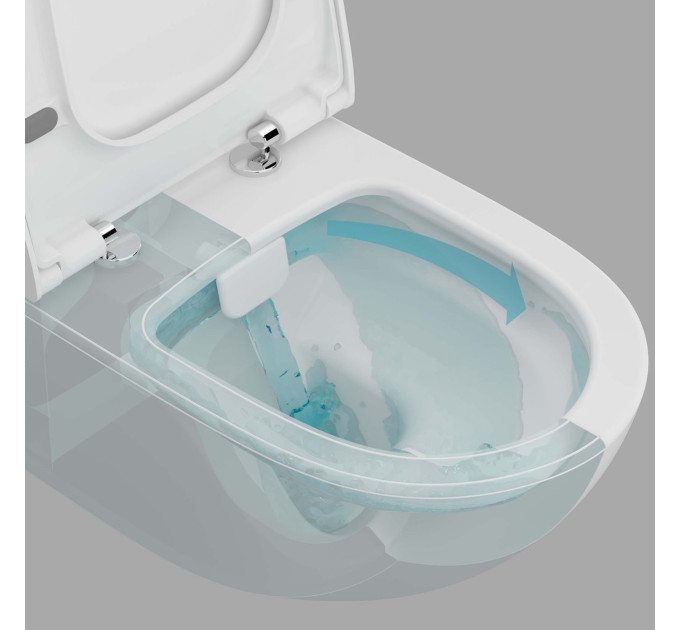Унітаз підвісний VitrA Sento Rim - Ex 88-7748B003-7205 з сидінням Soft Close