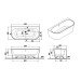 Ванна акрилова VitrA Geo 180x80 білий глянцевий 88-65420006000