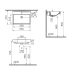 Раковина підвісна VitrA Integra Square 60 см 88-7895B003-0001