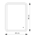 Дзеркало Ibiza 60x80 88-Ibz60s80-CWDd з Led підсвічуванням