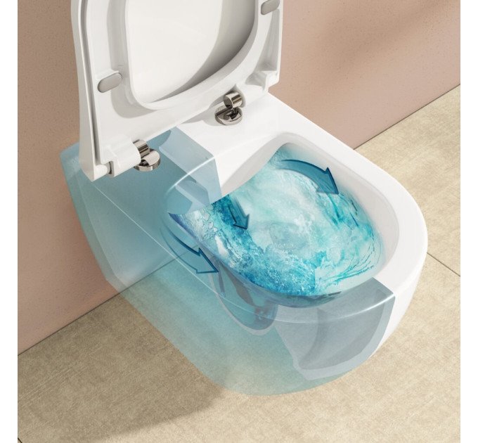 Унітаз підлоговий VitrA Mia R SmoothFlush 88-9867B003-7205 з бачком та сидінням Soft Close