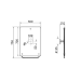 Дзеркало для людей з обмеженими можливостями VitrA Arkitekt 50x75 88-A44002