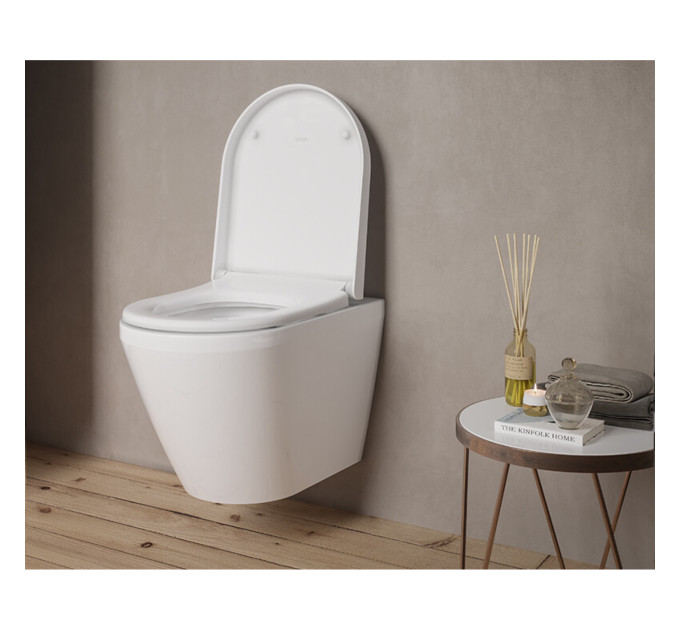 Унітаз підвісний VitrA Integra Round Rim – Ex 88-7041B003-7205 з сидінням Soft Close
