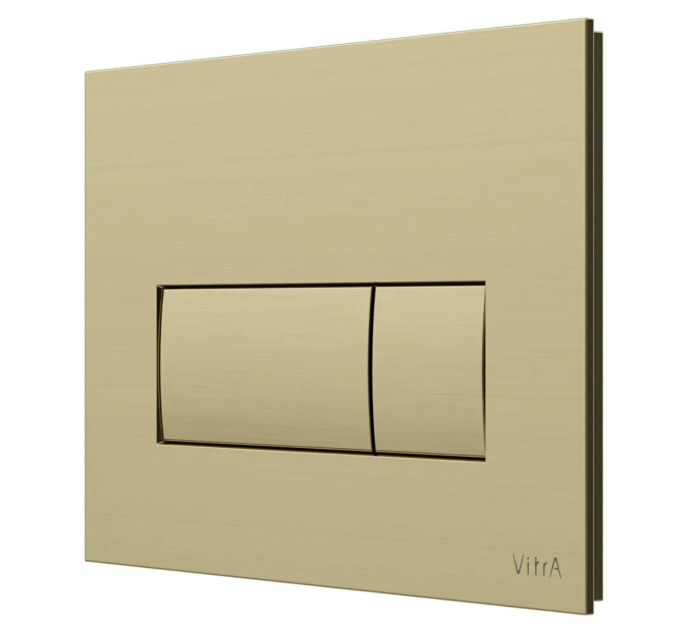 Панель змиву VitrA Root Square Flush Plates брашированное золото 88-740-2325