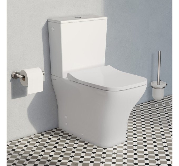 Унітаз підлоговий VitrA Mia S SmoothFlush 88-9870B003-7203 з бачком і сидінням Soft Close