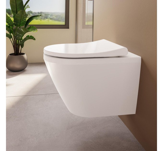 Унітаз підвісний VitrA Integra Round Rim – Ex 88-7041B003-7205 з сидінням Soft Close