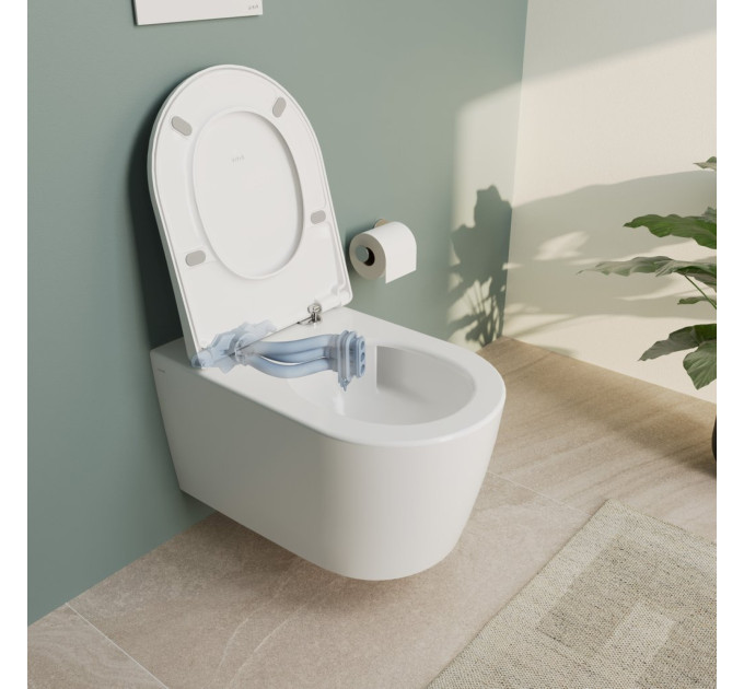 Унітаз підвісний VitrA Metropole Round QuaFlush 88-7910B403-0075 з сидінням Soft Close