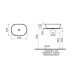 Раковина накладна VitrA Geo Bowl 55 см 88-7427B003-0016