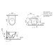 Унітаз підвісний VitrA Integra Bidet Rim - Ex 88-7041B003-7210 з сидінням Soft Close