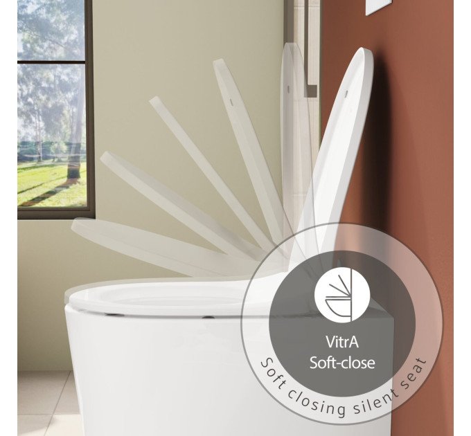 Унітаз підвісний VitrA Integra Bidet Rim - Ex 88-7041B003-7210 з сидінням Soft Close