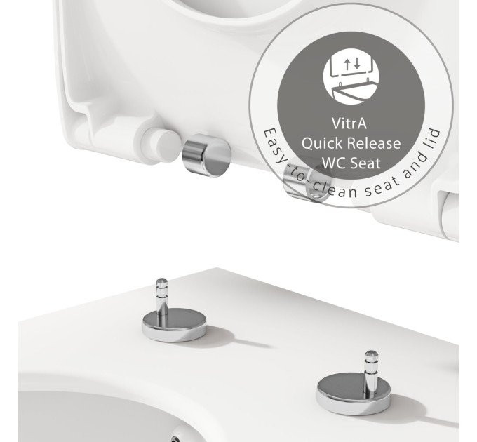 Унітаз підвісний VitrA Integra Bidet Rim - Ex 88-7041B003-7210 з сидінням Soft Close
