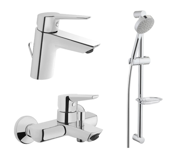 Набір змішувачів VitrA Solid S 3 в 1 хром 88-A49298