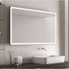 Дзеркало Aqua 100x70 88-Hra100s70-CWDd-mA з чорним профілем і Led підсвічуванням