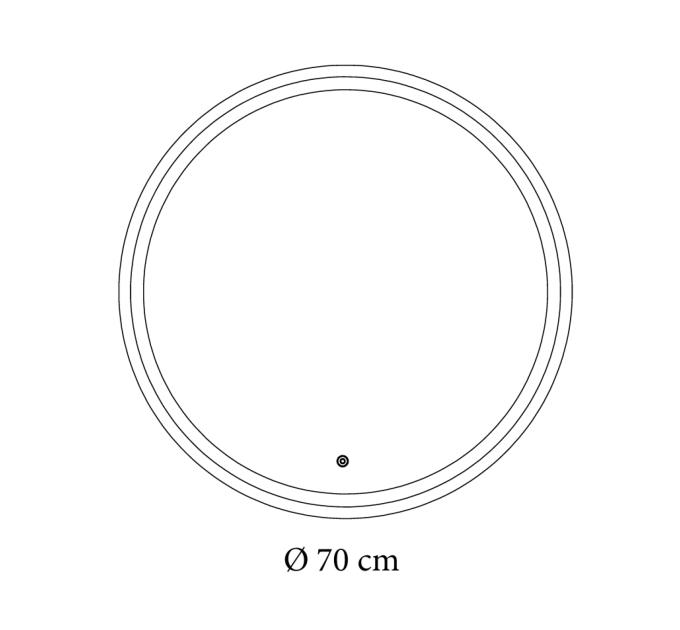 Дзеркало Nova 70x70 88-Nva70s70-CWDd з Led підсвічуванням