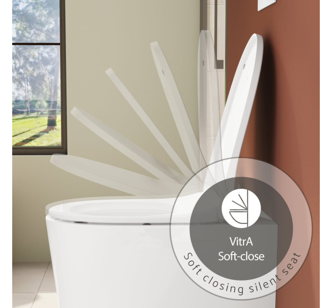 Унітаз підвісний VitrA Mia R SmootFlush 88-7510B003-7205 з сидінням Soft Close