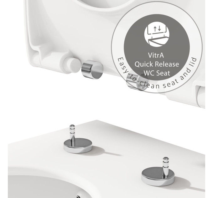 Унітаз підвісний VitrA Mia R SmootFlush 88-7510B003-7205 з сидінням Soft Close