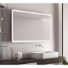 Дзеркало Aqua 100x70 88-Hra100s70-CWDd-mK з профілем матовий алюміній і Led підсвічуванням