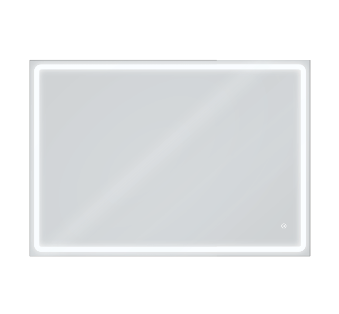 Дзеркало Aqua 100x70 88-Hra100s70-CWDd-mK з профілем матовий алюміній і Led підсвічуванням